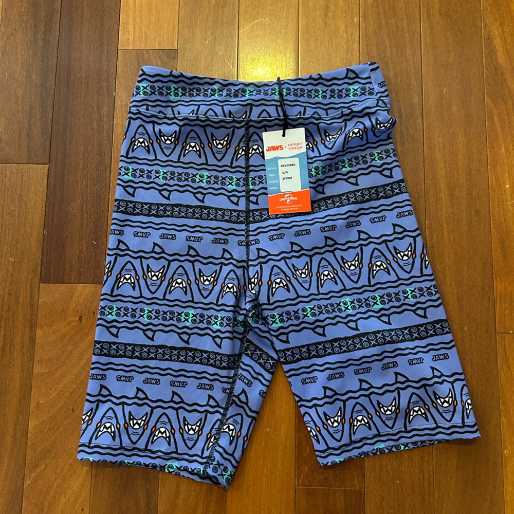 Jaws X Unique Vintage Biker Shorts Universal Studios Licensed Size LARGE New NWT